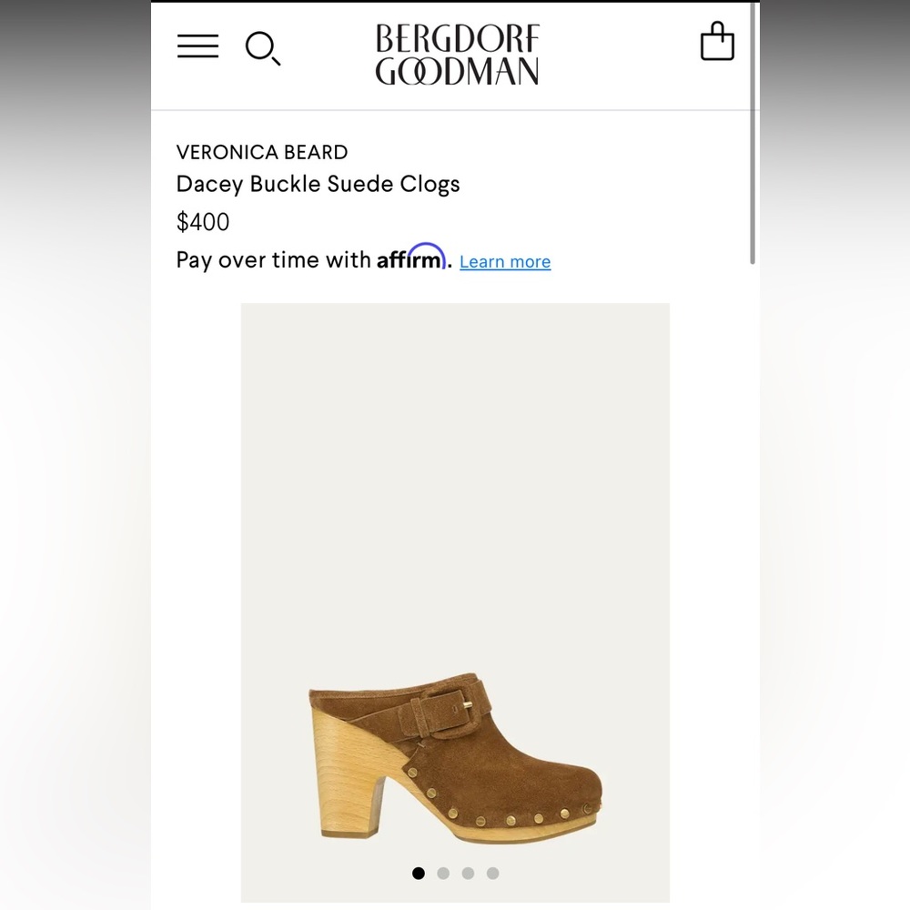 Veronica Beard, Darcey suede heeled clogs